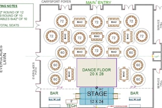 create professional event layouts, event seating chart, venue mapping ,stage