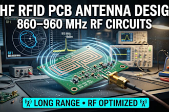 design long range 860 960 mhz uhf rfid pcb antennas and rf circuits