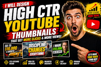 make a high CTR youtube thumbnail
