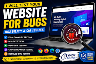 test your website for bugs usability and QA issues