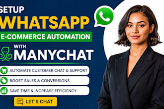 manychat whatsapp ecommerce chatbot automation sales funnel