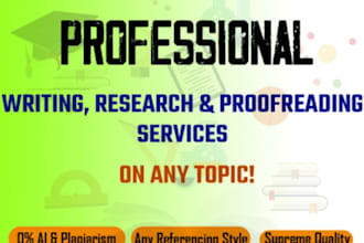professionally proofread doctoral dissertations, capstone project, and proposals