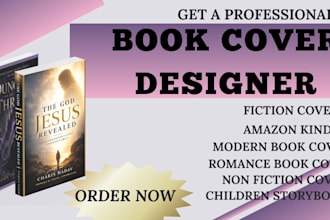 design modern KDP book cover design, ebook cover design, fantasy book cover