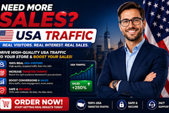 do organic USA,UK website traffic to increase esty, to shopify ebay sales