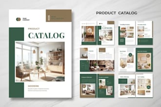 design editable product catalog brochure lookbook for med spa skincare business