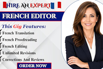 be your french book translator, editor, and proofread your french book perfectly