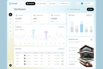 real estate saas dashboard design