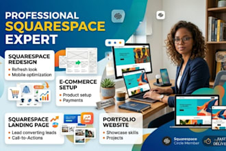 squarespace redesign ecommerce setup squarespace landing page portfolio website