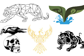 create a custom professional tribal tattoo design