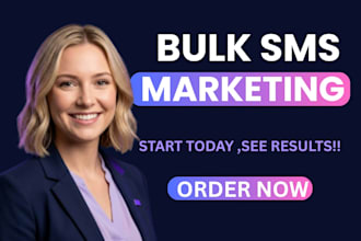 send bulk sms message campaign,text message marketing,email blast for USA