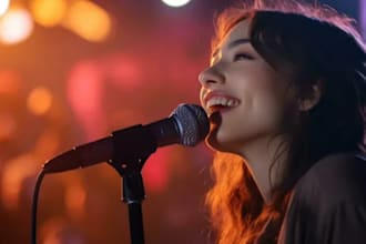 write and compose indie pop vocals for you as a female singer and songwriter