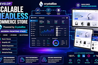 create a scalable headless commerce store using crystallize