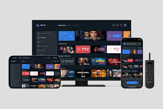 develop iptv ott vod app for android TV fire TV smart TV and mobile