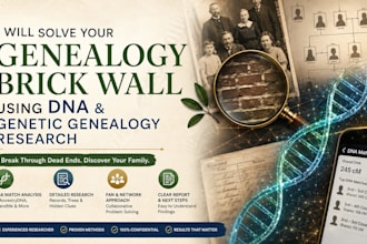 solve your genealogy brick wall using dna and genetic genealogy research