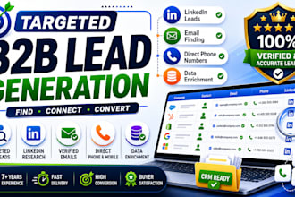 provide linkedin b2b leads and data enrichment