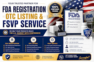 do fda registration, otc listing and fsvp service