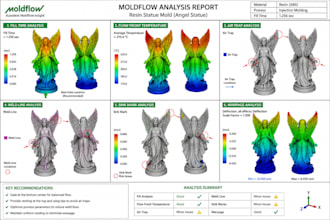 do precise moldflow analysis for plastic injection mold part using autodesk