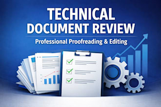 review and proofread technical documents professionally