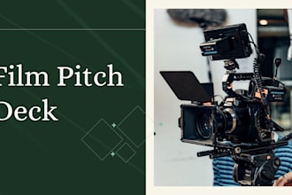 design stunning movie pitch deck film pitch deck TV series screenplay podcast