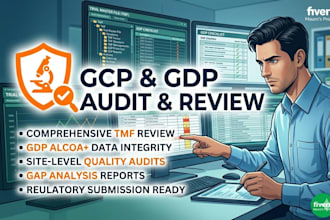 review and audit clinical trial documentation for gcp and gdp compliance