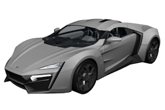 design details 3d car model for games, animation and rendering