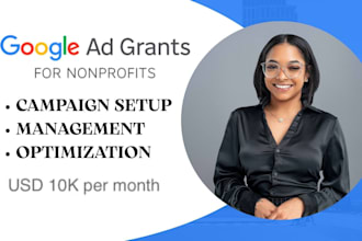 setup manage and optimize google ads grant for non profit