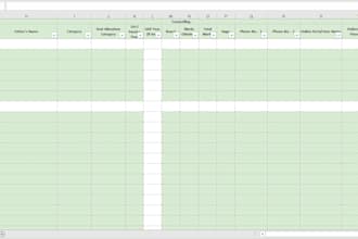 get your raw document or data organised