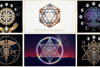 design custom sacred geometry or spiritual or mystical logo