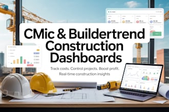 build construction dashboards using cmic and buildertrend
