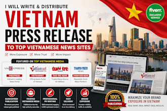 write and distribute vietnam press release to top vietnamese news sites