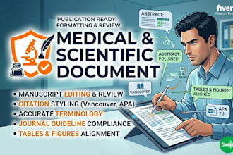 format, review, and edit your medical or scientific research paper