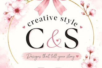 design pinterest style photo edits and creative logo design