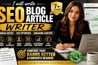 write SEO optimized blog articles with ai assistance and human editing