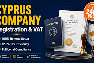 do cyprus company registration, corporate tax, and eu vat setup and kyc