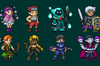 do pixel animation pixel art sprite sheet pixel animation character design