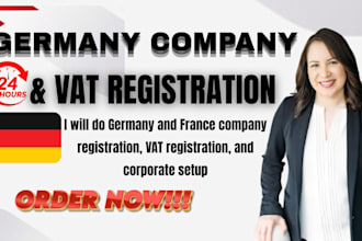 do company registration vat registration in germany france with nominee director