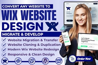 migrate clone move wordpress shopify squarespace weebly godaddy to wix website