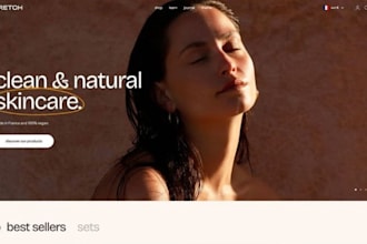 design squarespace skincare brand website beauty ecommerce website