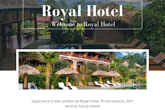 design luxury hotel logo and complete branding package