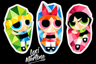 draw cartoon sticker design