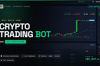 build a python crypto trading bot with backtesting