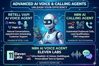 retell vapi ai voice agent, n8n ai calling agent, n8n ai voice agent eleven laps