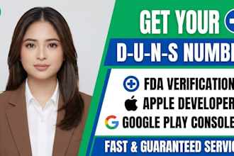 obtain your d u n s number for fda, apple, and google verification