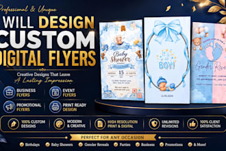 create eye catching custom digital flyers