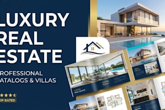 design luxury real estate property brochure