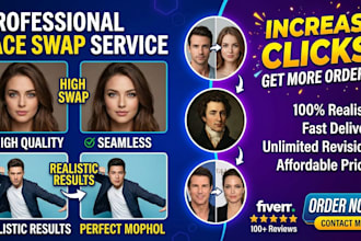 do professional face swap and face change