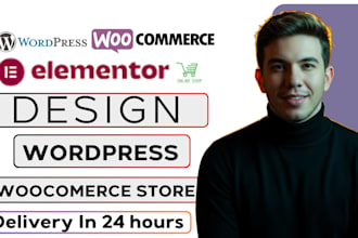 design ecommerce online store using webshop or wordpress woocommerce website