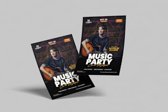 design an event poster for your music shows and concert