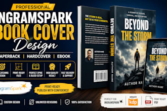 design professional ingramspark book covers for print and ebook