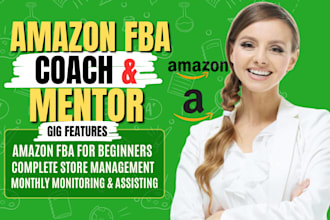 be your amazon fba coach, amazon fba mentor amazon consultant amazon manager